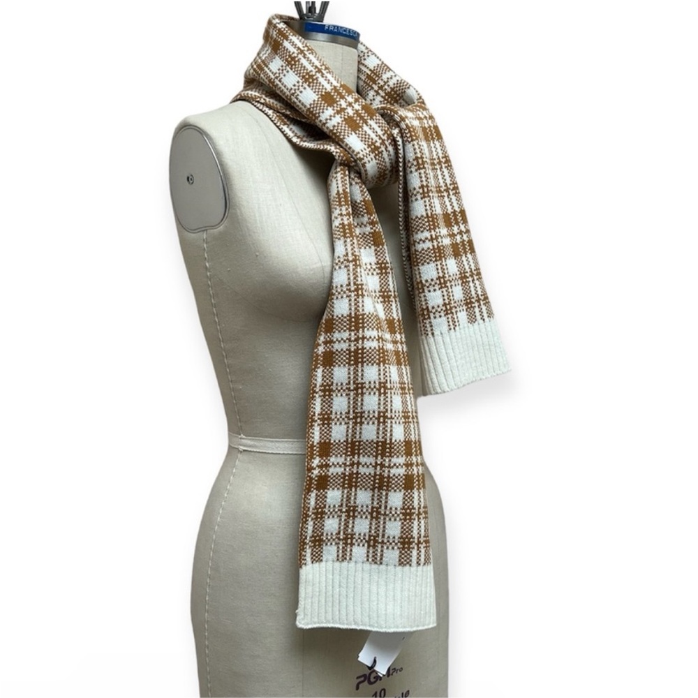 NWT Timberland Unsex Buffalo Plaid Scarf - Picture 2 of 4